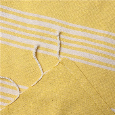 Полотенце - пештемаль пляжное LoveLife Boston, 75×170 см, жёлтое