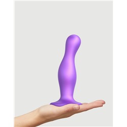 Фиолетовая насадка Strap-On-Me Dildo Plug Curvy size L