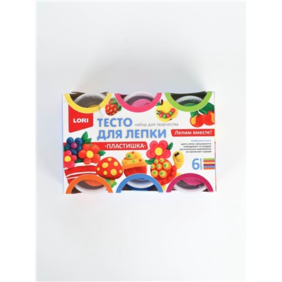 УЦЕНКА Тесто для лепки, набор №10, 6цв по 80 гр Тдл-013