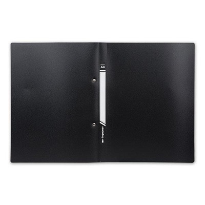 Папка скоросшиватель пластиковая с карманом черная 0,5мм NC4455Bk inФОРМАТ