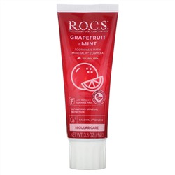 R.O.C.S., зубная паста со вкусом грейпфрута и мяты, 94 г (3,3 унции)