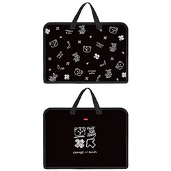 Папка для тетрадей пластиковая А4 на молнии с ручками 340х245х35 мм "Дерзкий" (094451) 07095 Хатбер