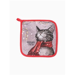 Набор кухонный «Этель. Волшебного счастья»: прихватка 19×19 см, варежка-прихватка 20×28 см