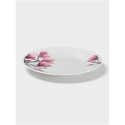 Тарелка пирожковая Доляна «Сакура», d=17.5 см, керамика, белая