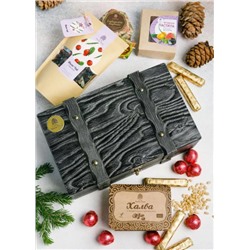 Подарок шкатулка брашированная / 690 г / Сибирский кедр