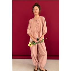 Блузка  NATURE093/06/Пудровый