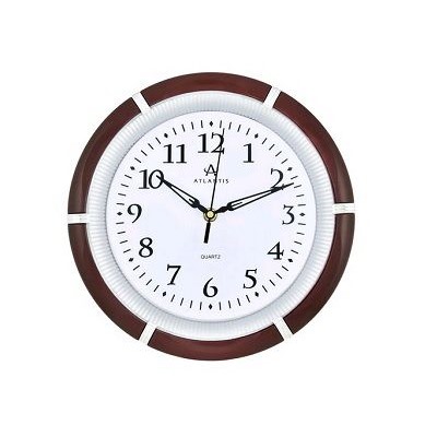 Часы настенные 270x270x40мм, кварцевые, цвет коричневый  GD-8304B brown