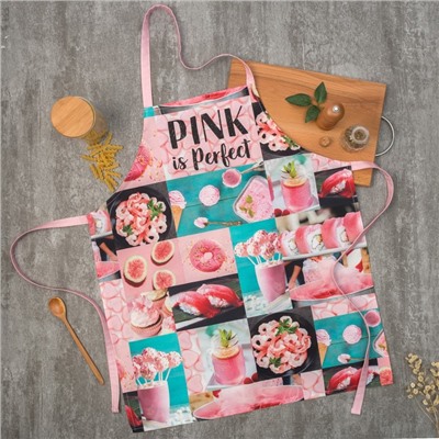 Фартук Этель PINK 70×60 см, 100% хлопок, саржа 190 г/м²