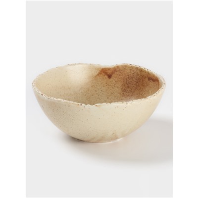 Салатник Magistro Organic brown, 600 мл, d=15.2 см, фарфор, бежевый