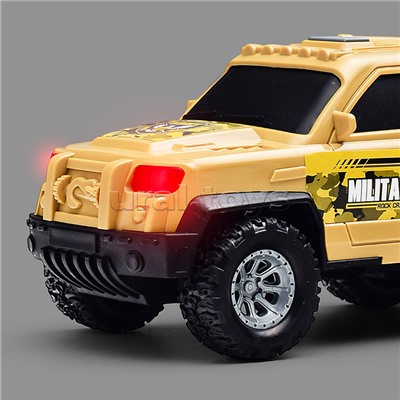 Машина "Военная служба" 1:20 (свет, звук) в коробке