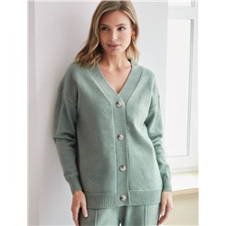 Кардиган из пряжи с кашемиром