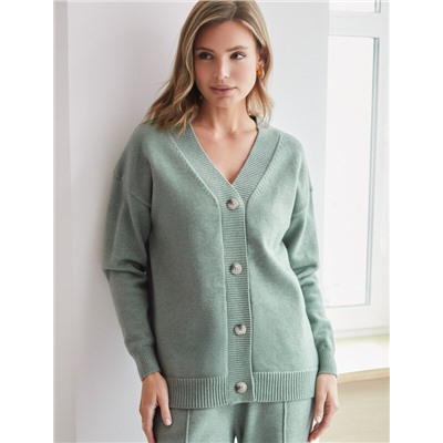 Кардиган из пряжи с кашемиром