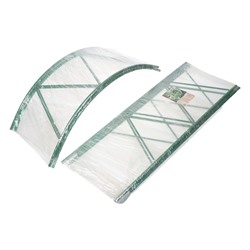 Арка садовая, 240×125×36.5 см, для вьющихся растений, металлическая, зелёная, «Ёлочка», Greengo