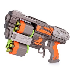 Бластер "Double magas" с мягкими пулями, в коробке