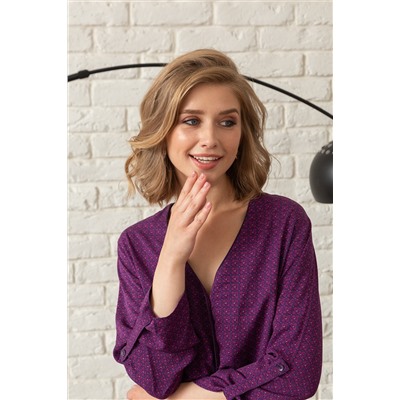 Пижама жен: куртка, брюки Mia Cara AW23WW319 Plum Jam сливовый