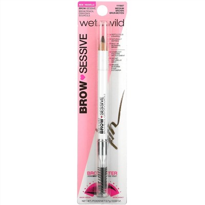 Wet n Wild, Brow Sessive Pencil, Medium Brown, 0.02 oz (0.7 g)