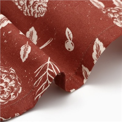 Скатерть «Этель New Year's plants» 110×149 см, 100% хл, рогожка 186 г/м²