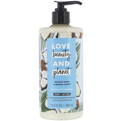 Love Beauty and Planet, Лосьон для тела Luscious Hydration, «Кокосовая вода и цветок мимозы», 400 мл