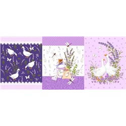К-т полотенец "Лавандовое лето" 50*60 см. - 3 шт. рогожка хлопок 100%