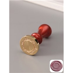 Печать для сургуча с пластиковой ручкой «Ажурная рамка. Круг», 6.3×3×3 см