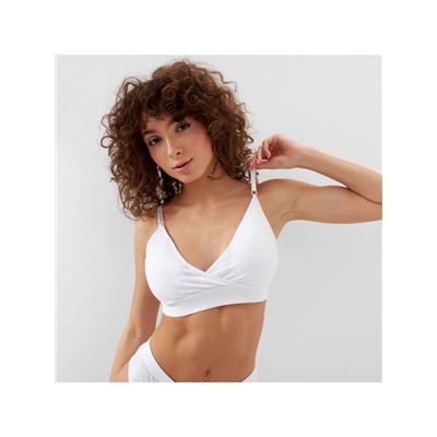 Комплект нижнего белья женский (топ, трусы) Collorista, белый, размер 44-46