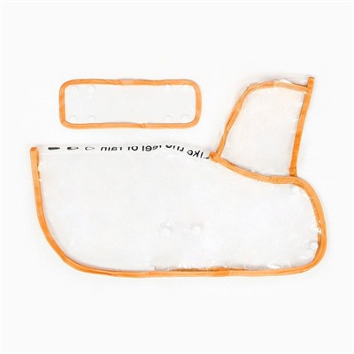 Дождевик для собак, размер S, ДС 22, ОГ 35-38, ОШ 36 см, оранжевый