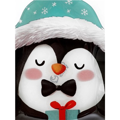 Тарелка новогодняя плоская «Пингвин», 13.8×20.5 см