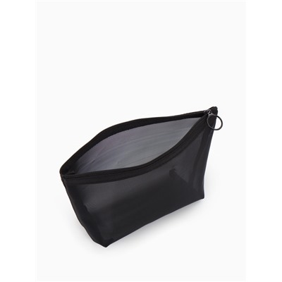 Косметичка Classic, сетка, на молнии, чёрная