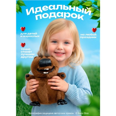 Мягкая игрушка Бобёр, 30 см