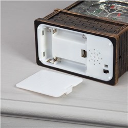 Светодиодная фигура «Дети и снеговик» 14×24×8 см, пластик, батарейки ААх3 (не в комплекте), USB, свечение тёплое белое