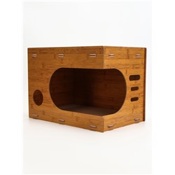 Когтеточка-лежанка «Пижон» из гофрокартона с кошачьей мятой «Таунхаус», 44×33×32 см