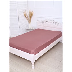 Простыня из полисатина гладкокрашенного - Коричневый