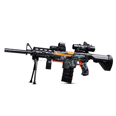 Автомат "Шорох" с мягкими пулями и мишенью, в коробке