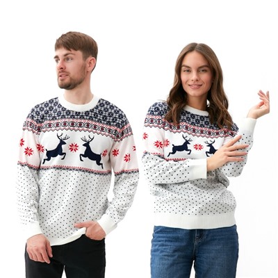 Свитер вязаный новогодний KAFTAN «Скандинавия», размер 54