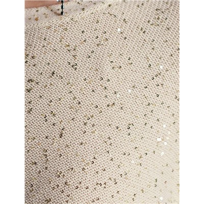 Джемпер из хлопковой пряжи с пайетками