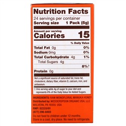 Wedderspoon, Raw Monofloral Manuka Honey, KFactor 16, 24 Packs, 0.2 oz (5 g) Each