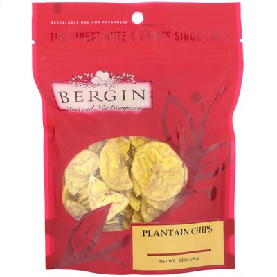 Bergin Fruit and Nut Company, Подорожник (кусочки), 99 г (3,5 унции)