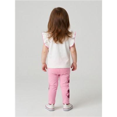 Брюки детские трикотажные для девочек (легинсы), 2 пары в комплекте