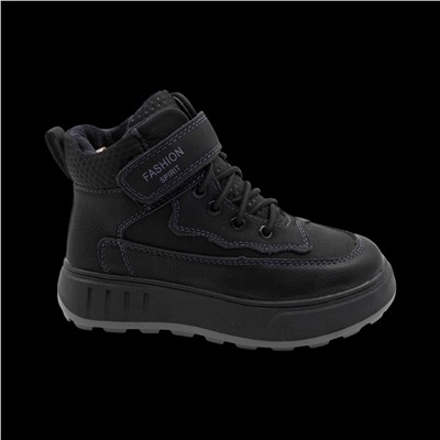 Ботинки зимние на меху А2442 черные