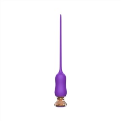 Фиолетовый тонкий стимулятор Nipple Vibrator - 23 см.
