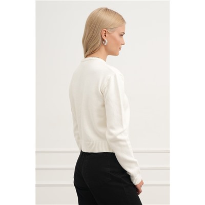 Женский вязаный кардиган на пуговицах Happyfox