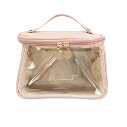 Kristaller Косметичка женская Elegant suitcase, пыльная роза 25059