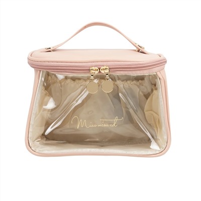 Kristaller Косметичка женская Elegant suitcase, пыльная роза 25059