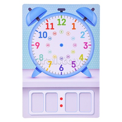 Магнитная игра "Учим время"