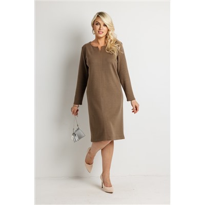 Платье женское  6162Н/05/Бежево-коричневый