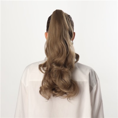 Хвост накладной, волнистый волос, на крабе, 40 см, 150 г, цвет русый(#HTY18Т)