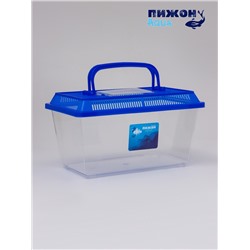 Переноска прямоугольная, 26.5×16.5×17 см, голубой