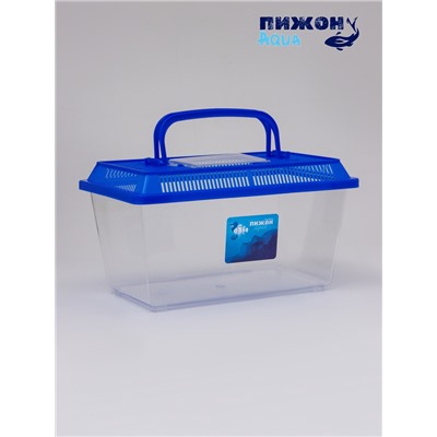 Переноска прямоугольная, 26.5×16.5×17 см, голубой
