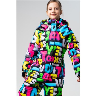 Комбинезон текстильный с полиуретановым покрытием для девочек PLAYTODAY, 1226850