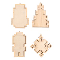 Набор для творчества «Ёлочная игрушка. Мозаика», 4 шт.